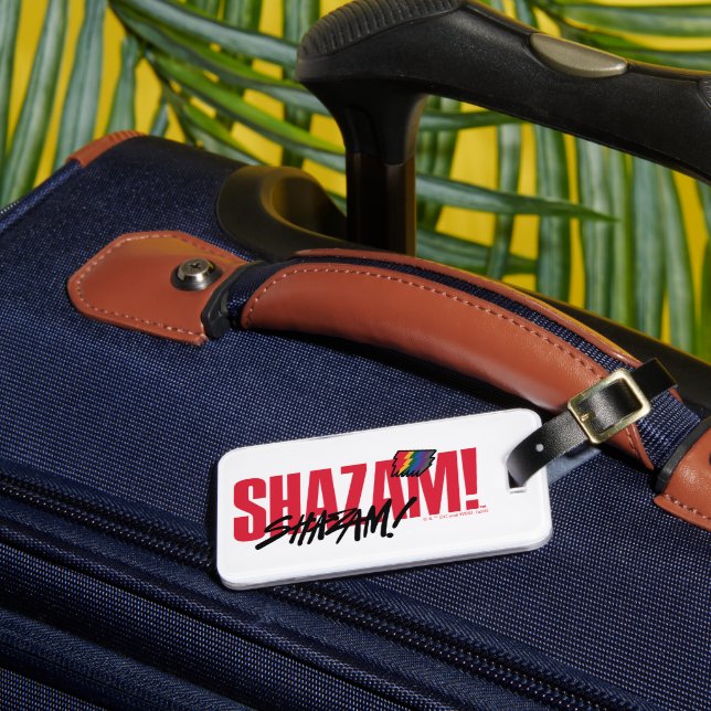 Étiquette À Bagage SHAZAM ! Furie des dieux | Logo des boulons arc-en (Insitu Rectoal 3)