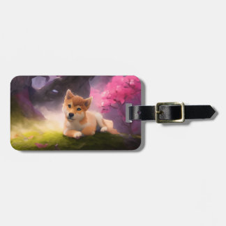 Étiquette À Bagage Shiba Inu Imaginaire Anime