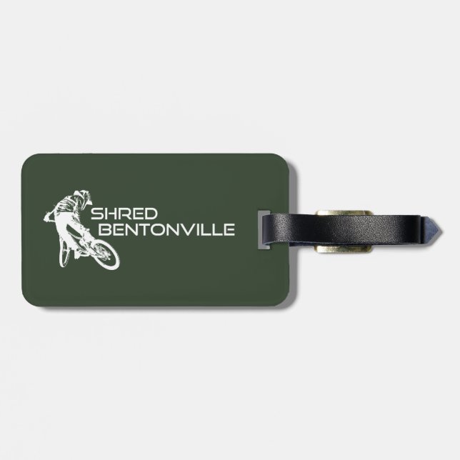 Étiquette À Bagage Shred Bentonville VTT Arkansas (Dos horizontal)