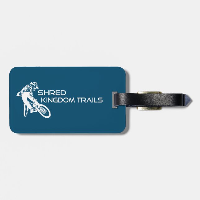 Étiquette À Bagage Shred Kingdom Trails VTT Vermont (Dos horizontal)