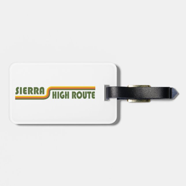Étiquette À Bagage Sierra High Route Californie (Dos horizontal)