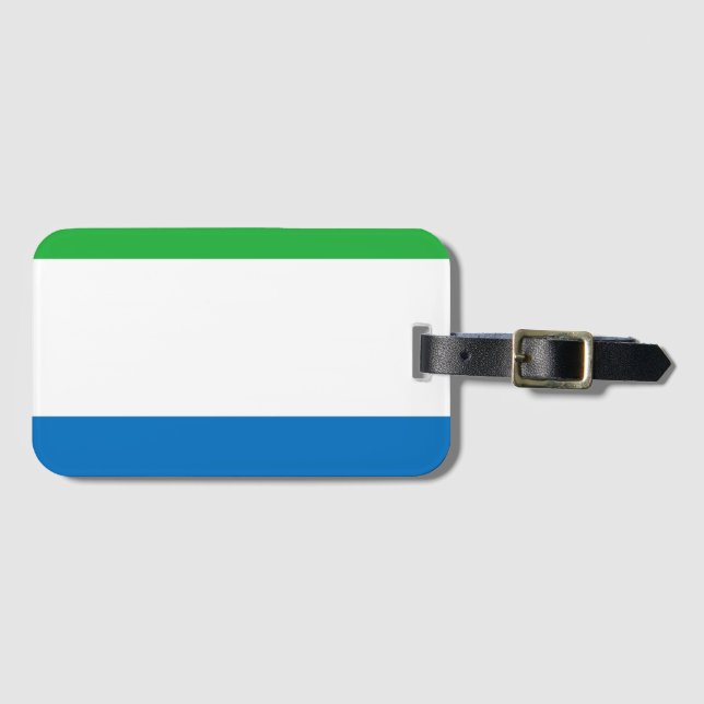 Étiquette À Bagage Sierra Leone flag (Devant Horizontal)