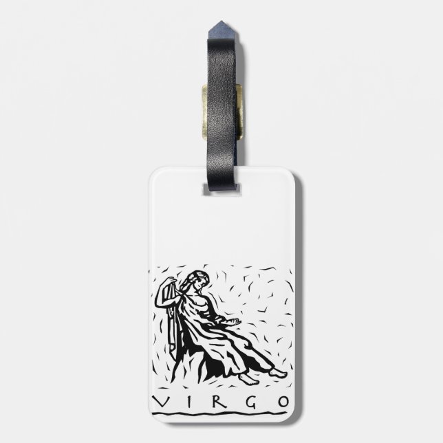 Étiquette À Bagage Signe astrologique de zodiaque d'année (Dos Vertical)
