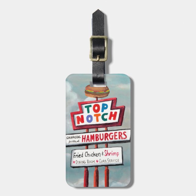 Étiquette À Bagage Signe d'aliments de préparation rapide (Devant Vertical)