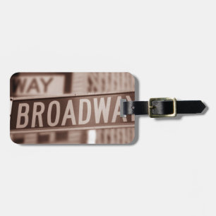 Étiquette À Bagage Signe de Broadway