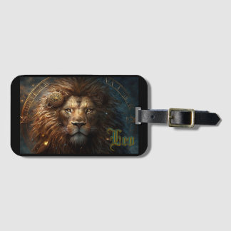 Étiquette À Bagage Signe du zodiaque Lion