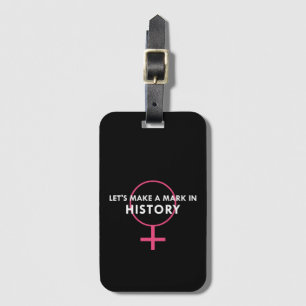 Étiquette À Bagage Signe féminin - Marque dans l'histoire Citation