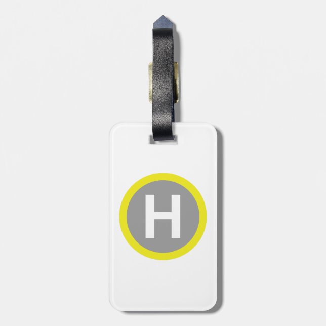 Étiquette À Bagage SIGNE Helipad (Dos Vertical)