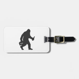 Étiquette À Bagage Silhouette de bière Bigfoot