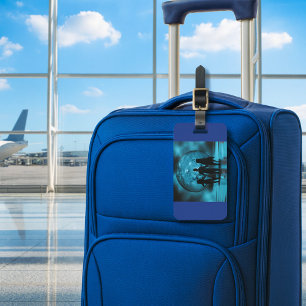 Étiquette À Bagage Silhouette d'équipe d'entreprise Business Futurist