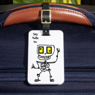 Étiquette À Bagage Silly Skully