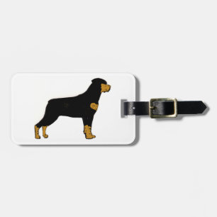 Étiquette À Bagage Silo Rottweiler