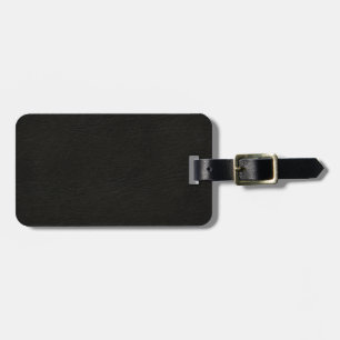 Étiquette À Bagage Simili cuir noir