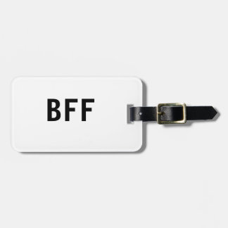 Étiquette À Bagage Simple minimal BFF meilleures amies famille nom pe