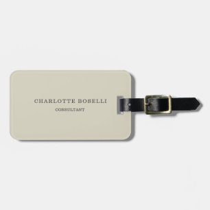 Étiquette À Bagage Simple minimaliste élégant classique professionnel