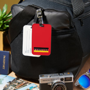 Étiquette À Bagage Simple Modern Allemagne drapeau allemand Souvenir