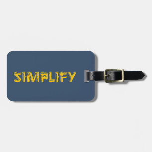 Étiquette À Bagage Simplifier