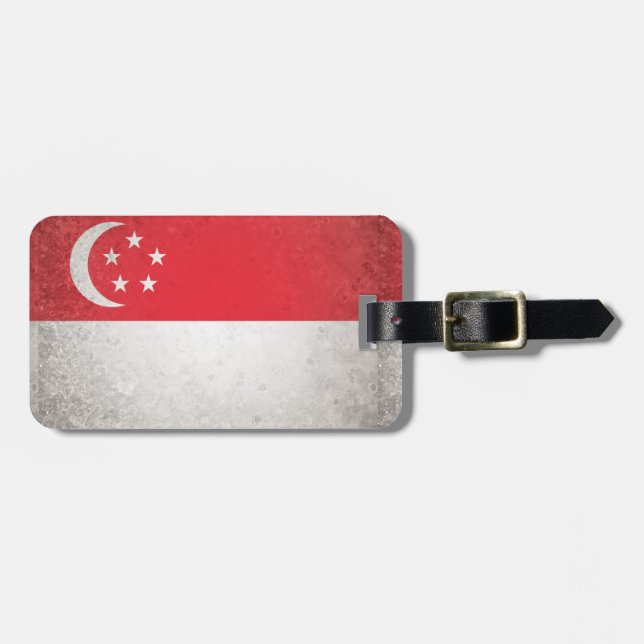 Étiquette À Bagage Singapour (Devant horizontal)