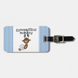 Étiquette À Bagage Singe de gymnastique