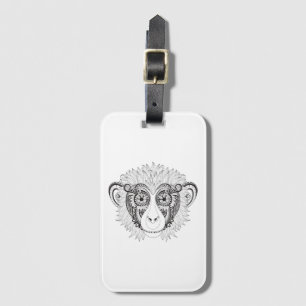 Étiquette À Bagage Singe inspiré