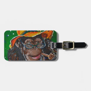 Étiquette À Bagage Singe - monsieur
