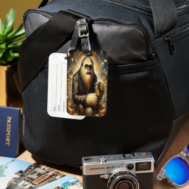 Étiquette À Bagage Sip cosmique Golden Sasquatch (Recto & Verso)