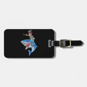 Étiquette À Bagage Skeleton Pirate équitation Requin mignonette Garço