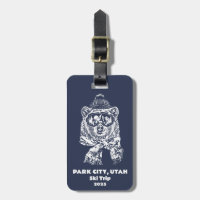 Ski De Neige Voyage Ski Funny Ski Bear Hiver