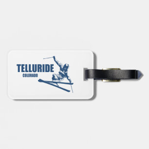 Étiquette À Bagage Skier Telluride Colorado