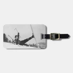 Étiquette À Bagage Skieur 2 de femme