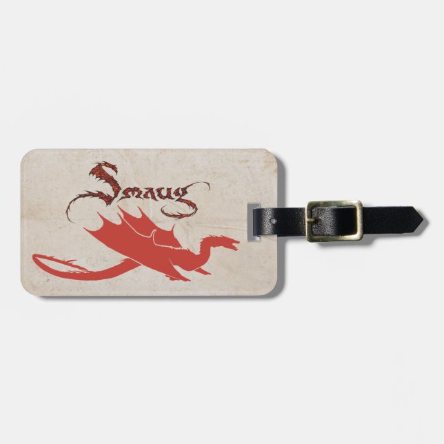 Étiquette À Bagage SMAUG™ Silhouette & Nom (Devant horizontal)