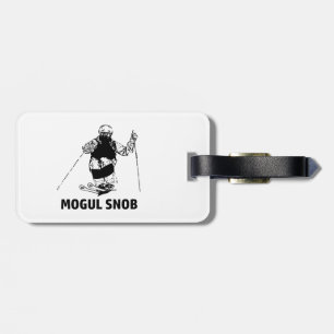 Étiquette À Bagage Snob du Ski Bossu