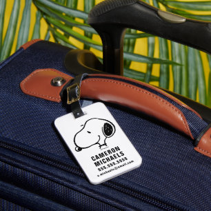 Étiquette À Bagage Snoopy Smile Giggle Lauder Motif