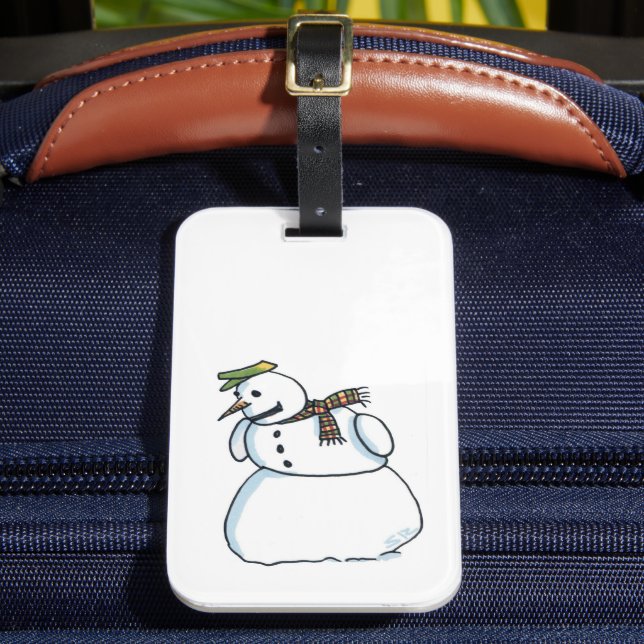 Étiquette À Bagage Snowman luggage tag (Insitu Rectoal 2)