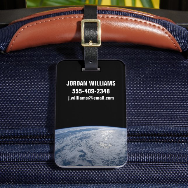 Étiquette À Bagage Soleil Brillant Sur L'Océan Pacifique Sud. (Insitu Rectoal 2)