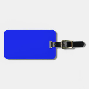 Étiquette À Bagage Solid color plain sapphire bright blue