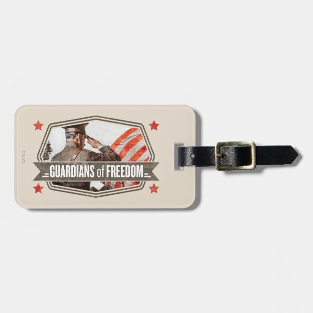 Étiquette À Bagage Solider-Guardian de la liberté (Devant horizontal)