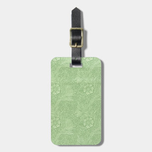 Étiquette À Bagage Souci de William Morris (vert)