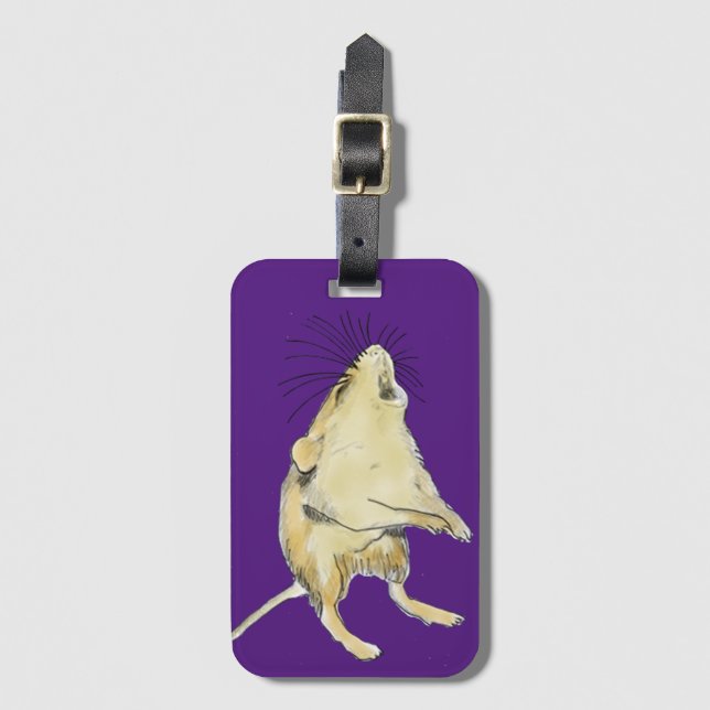 Étiquette À Bagage Souris de sauterelles (Devant Vertical)