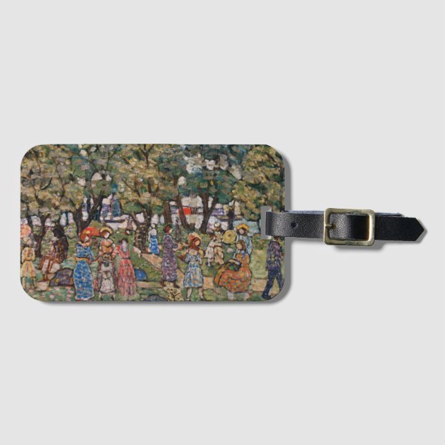 Étiquette À Bagage Sous les arbres de Maurice Prendergast, Art (Devant Horizontal)