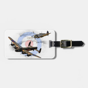 Étiquette À Bagage Spitfire et Lancaster