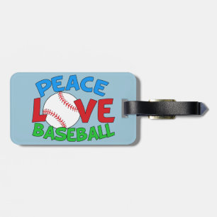 Étiquette À Bagage Sports d'amour du baseball