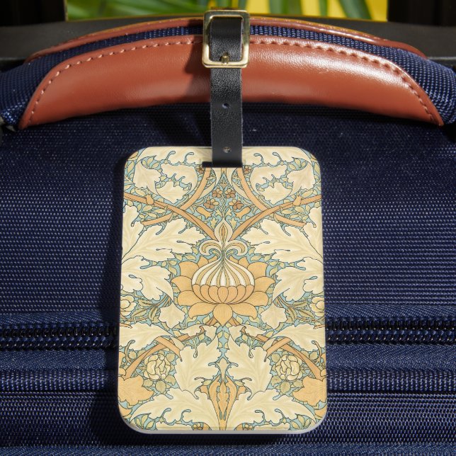 Étiquette À Bagage St. James par William Morris, Acanthus Feuille (Insitu Rectoal 2)