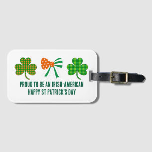 Étiquette À Bagage St patrick Coquette Shamrock personnalisé