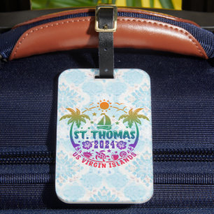 Étiquette À Bagage St. Thomas Bliss : Îles Vierges Tropicales