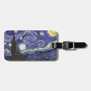 Étiquette À Bagage Starry Night, Vincent Van Gogh.