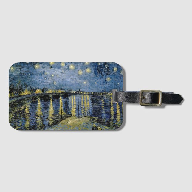 Étiquette À Bagage Starry Night Vincent van Gogh (Devant Horizontal)