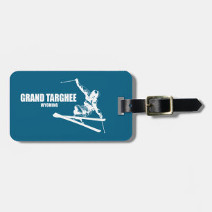 Étiquette À Bagage Station de Grand Targhee Wyoming Skieur