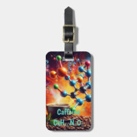 Structure de caféine moléculaire - Science Art Caf