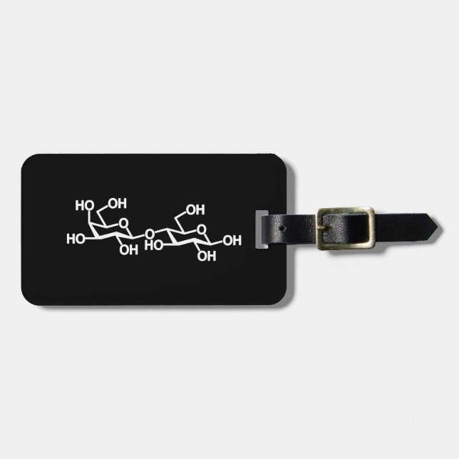 Étiquette À Bagage Structure du lait lactose (Devant horizontal)